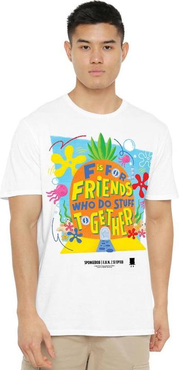 Immagine prodotto Spongebob Squarepants Friends Maglietta Ananas Uomo (4XL)