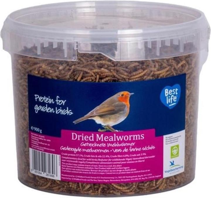 CJ Wildlife Getrocknete Mehlwürmer 900 g Eimer (1 x, 0.90 kg)