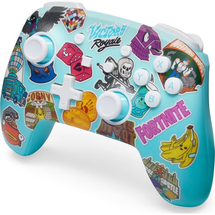 Actual product image PowerA Enhanced Wireless Controller - Fortnite Sticker Mania (Switch Lite, Switch OLED, Switch)