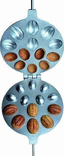 Produktbild Migiris Oreschki Waffeleisen Nussbäcker, Hexennussform Oreschniza, gefüllte Plätzchenform (18 cm, Bratpfanne)