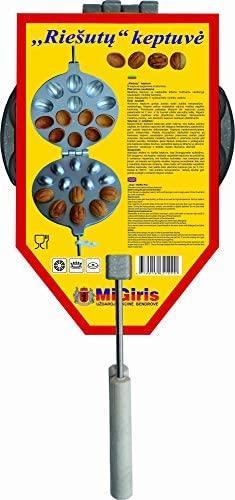 Produktbild Migiris Oreschki Waffeleisen Nussbäcker, Hexennussform Oreschniza, gefüllte Plätzchenform (18 cm, Bratpfanne)