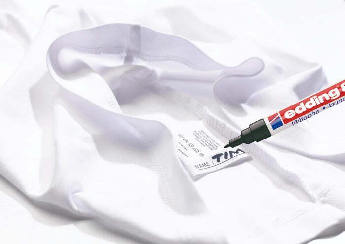 Actual product image Edding Laundry marker (Red, White, 1 mm, 1 x)