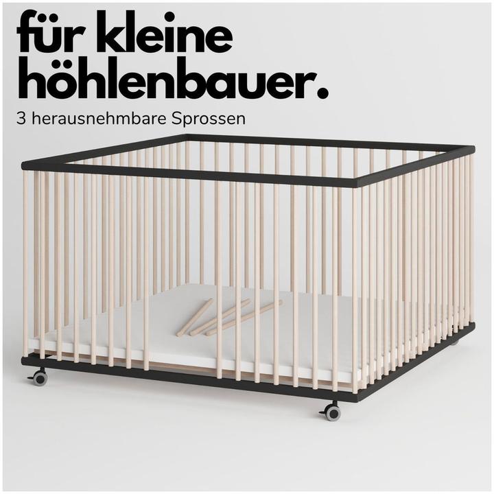 Produktbild Sämann Premium Laufgitter mit Schlupfsprossen (120 cm, 120 cm, Buche)