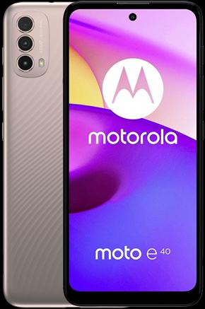 Motorola E40 Dual Sim Rosa Argilla, 4GB RAM 64GB, XT2159-3 Moto (64 GB, Pink, Doppia SIM Ibrida)
