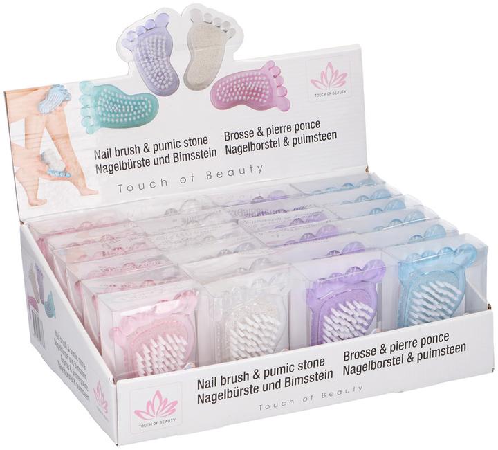 Nailbrush & pumice 24pcs/dsp