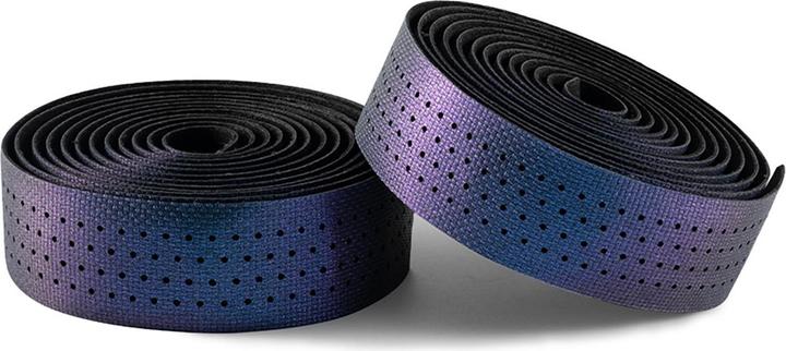Actual product image Rockbros Handlebar Tape Perforated Silicone with Chameleon Effect - Purple