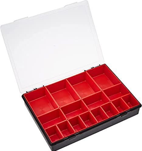 Image du produit Velleman - Boîte de Rangement - 430 x 370 x 85 mm - 13 Compartiments Amovibles
