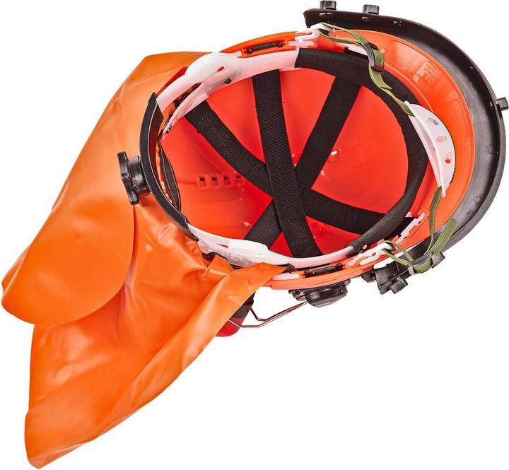 Image du produit Dema Forsthelm Sicherheitshelm Helm mit Gesichtsschutz Gehörschutz Nackenschutz (52 - 62 cm)
