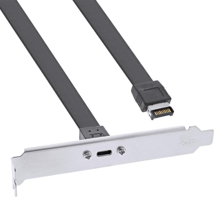 Image du produit InLine Cache de slot USB Typ-C vers USB 3.1 Panneau frontal Key-A interne (0.50 m, USB 3.1)