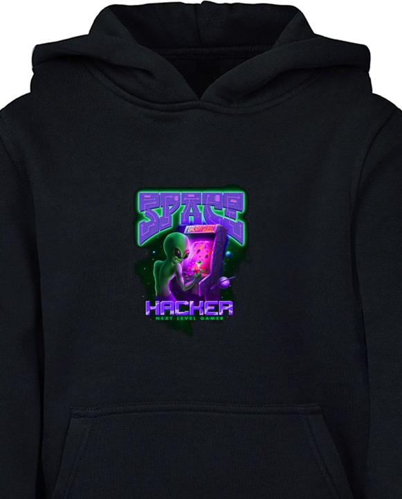 Immagine prodotto Mister Tee Felpa con cappuccio Space Hacker per bambini - 132495 (134, 140)