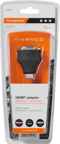 Produktbild Vivanco Adapter DVI-D - HDMI (DVI, HDMI)