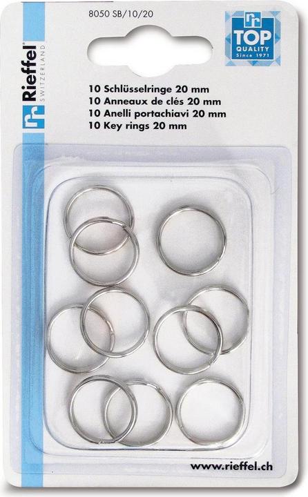 Rieffel Schlüsselringe 20 mm 8050 SB/10/20