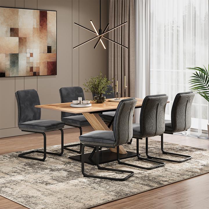 Actual product image Vichy Cantilever chair Eleganza, Anthracite, Set of 4