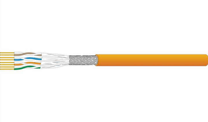 Actual product image Dätwyler Installation cable Uninet 7150 S/FTP (PiMF) 4P, LSOH, Cat.7 (Class F), orange, 100m (PiMF, CAT7, 100 m)