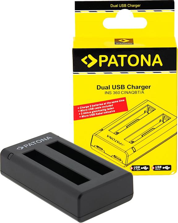 Actual product image Patona Dual USB charger (Camera battery charger)