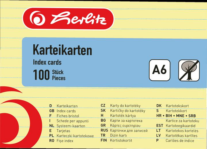 Herlitz Schede (A6, 170 g/m², 100 x)