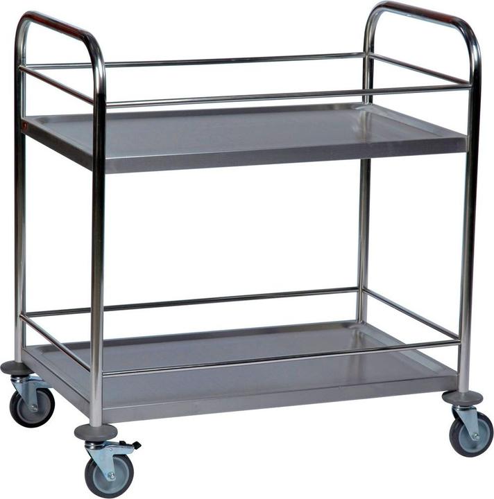 Produktbild Rollcart Edelstahl-Tischwagen 2 Etagen (100 kg)