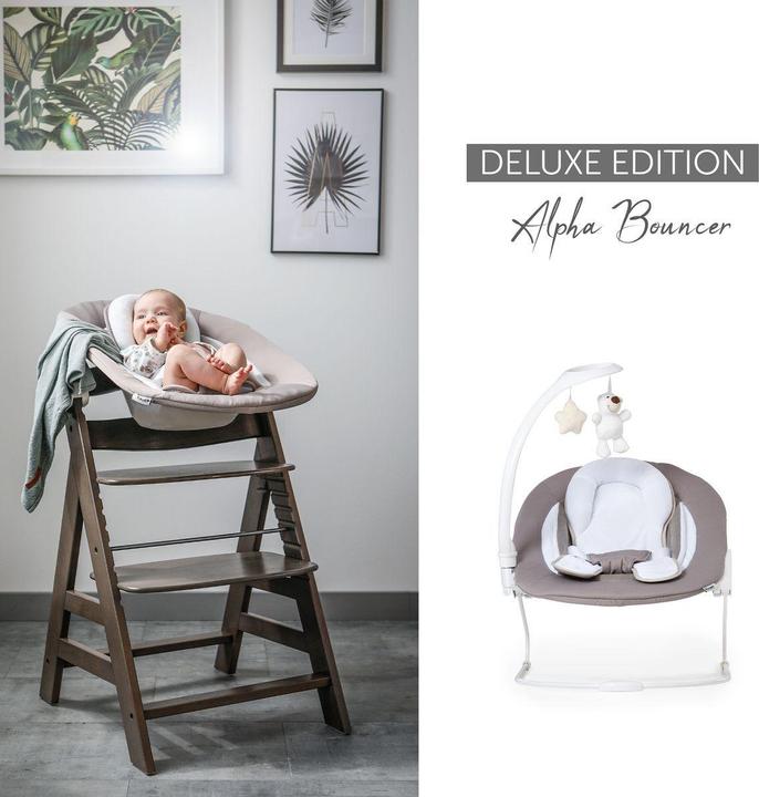 Produktbild Hauck Hochstühle Alpha Plus Black 4-tlg. Newborn Set Deluxe (Hochstuhl)