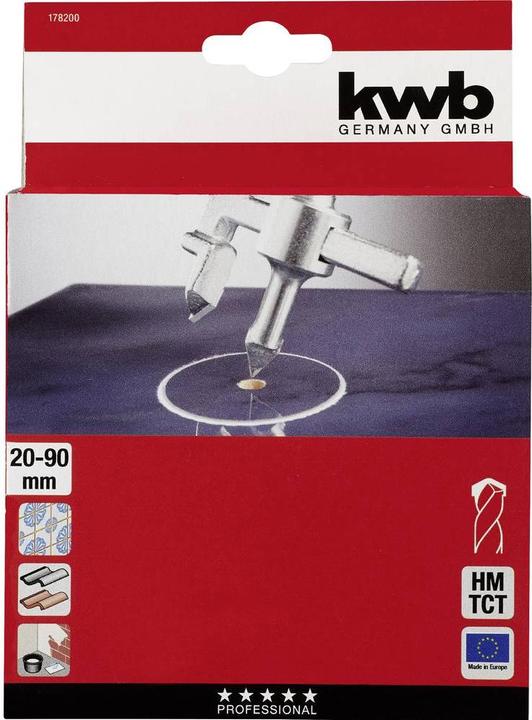 Immagine prodotto kwb Fresa a cerchio in metallo duro con gabbia di protezione (9 mm)