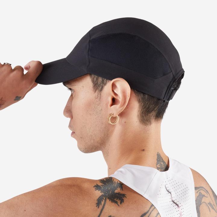 Actual product image Kiprun Lauf-Cap Schirmmütze - V2 schwarz