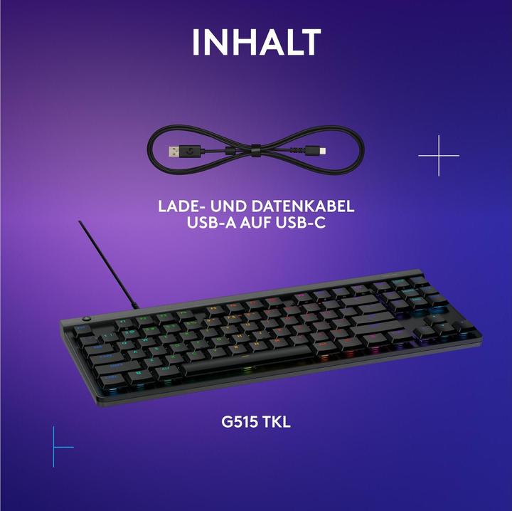 Produktbild Logitech G G515 TKL (CH, Kabelgebunden)