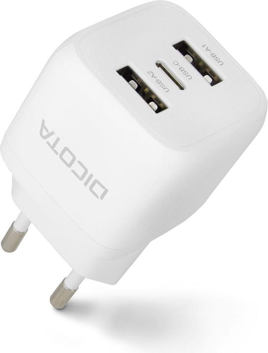 Immagine prodotto Dicota Caricabatterie da parete GaN a 3 porte (32W) UE nero (32 W)
