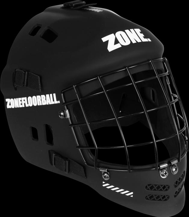 Zone Floorball Zone Goaliemaske UPGRADE junior black/silver (One Size)