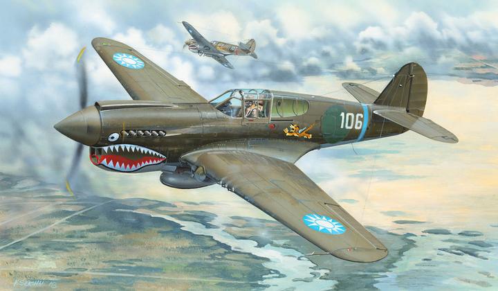 Actual product image Trumpeter P-40E War Hawk