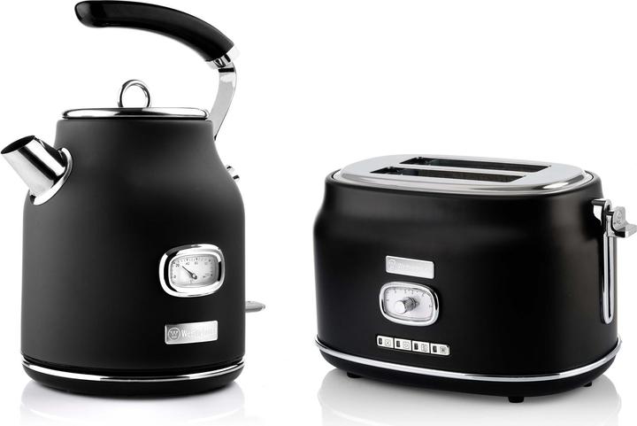 Immagine prodotto Westinghouse Set colazione retrò, tostapane a 2 scomparti + bollitore da 1,7 l (1.70 l)