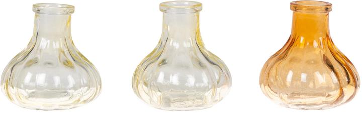 Produktbild Chalet Vasen-Set Stripes 3 Stück, 7 cm, Gelb (3 x, 7 x 7 x 20.5 cm, 1.00 l)