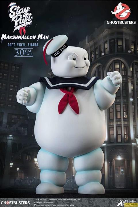 Actual product image Star Ace Toys Ghostbusters Soft Vinyl Statue Stay Puft Marshmallow Man Deluxe Version 30 cm