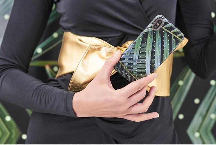 Actual product image Puro Glam Tropical Leaves - Case for iPhone Xs Max (Brilliant Leaves) (Apple iPhone XS Max)