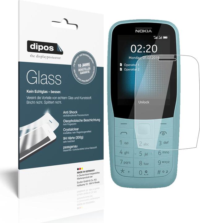 Image du produit Dipos Film de Protection d’écran Anti-Shock (2 pièce(s), Nokia 220 4G)