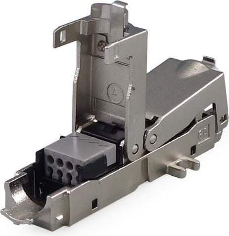 Actual product image Tuk Inline coupler, shielded, CAT6a, RJ45, connections - 1