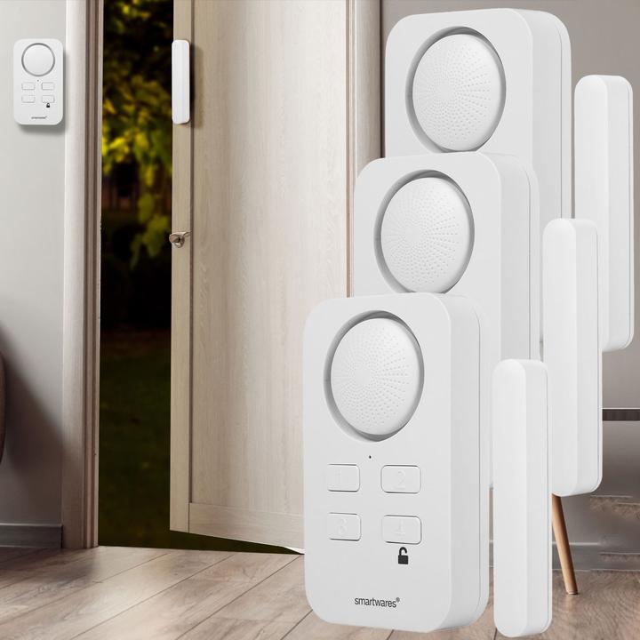 Image du produit Ideoon Alarme de porte et de fenêtre, lot de 3