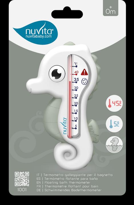 Produktbild Nuvita Badthermometer Seepferdchen grün