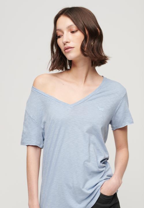 Actual product image Superdry Studios Slub Emb Vee Tee (10)