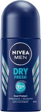 Actual product image NIVEA Men Dry Fresh Antiperspirant Roll-On 48H 50Ml (Roll-on, 50 ml)