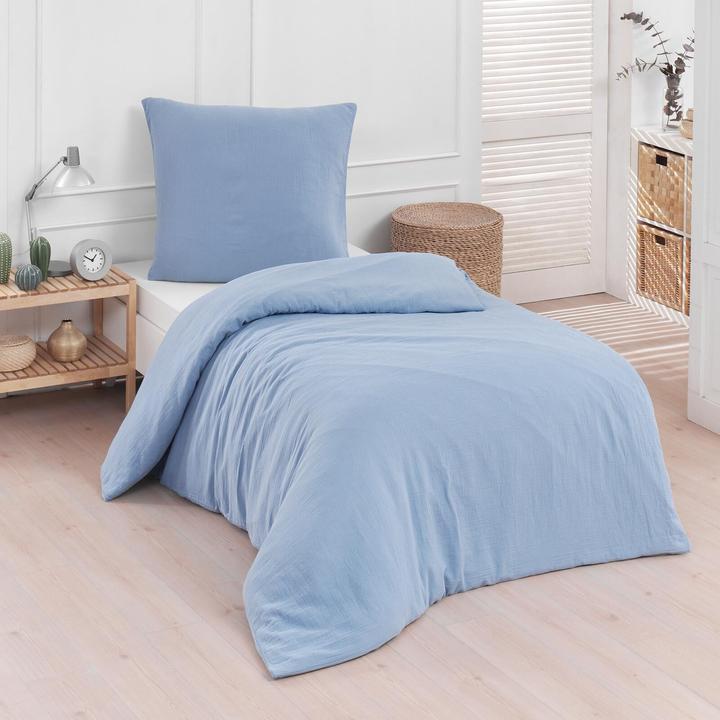 Produktbild Traumschlaf Musselin Uni (Bettwäsche Set, 155x220 cm + 80x80 cm)