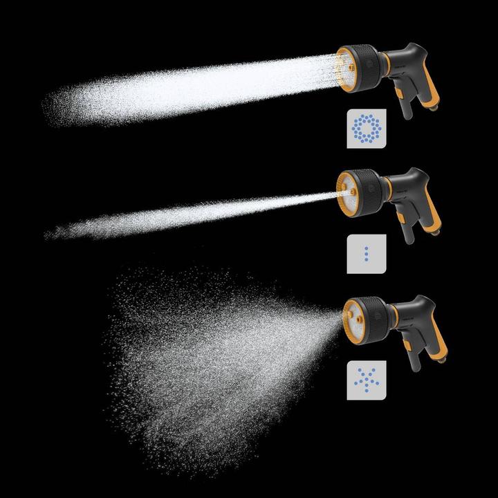 Actual product image Fiskars Spray gun, 3 functions, Infinitely variable flow rate, With front control and on/off switch, With