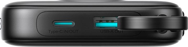 Produktbild Joyroom JR-PBF18 22.5W 10000mAh Powerbank with Built-in Lightning Cable + USB-C Cable 0.25 cm - Blac (10000 mAh, 22.50 W)