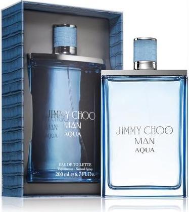 Actual product image Jimmy Choo Man Aqua Eau de Toilette Natural Spray 200ml for Men - Brand New and Sealed (Eau de toilette, 200 ml)