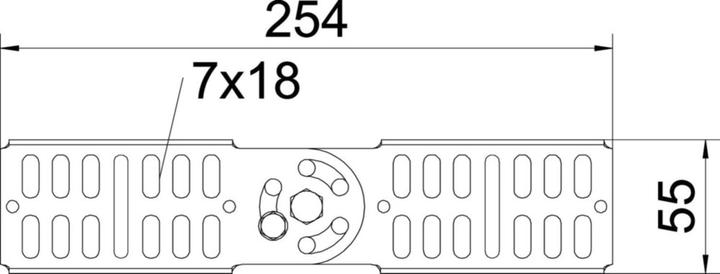 Productafbeelding OBO Bettermann RGV 60 FS verbindingsstuk ** voor kabelgoot 60x260 pc FS 7082010 (25.40 cm)