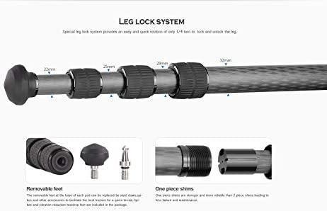 Actual product image Leofoto Summit LM-324CL (Carbon)