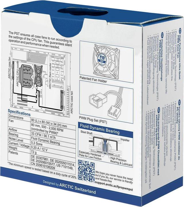 Produktbild Arctic F8 Pro PWM PST (80 mm, 1 x)