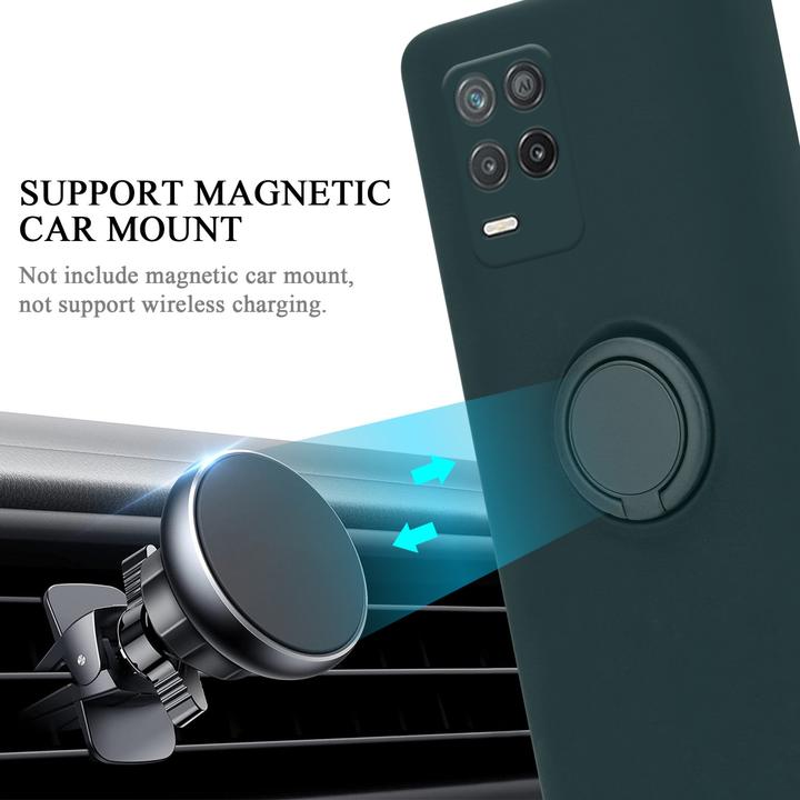 Produktbild Cadorabo TPU Liquid Ring Silicone Case Hülle für Realme 8 5G / V13 / Q3 / Q3i / Narzo 30 5G (Realme V13, Realme Narzo 30 5G, Realme Q3i 5G)