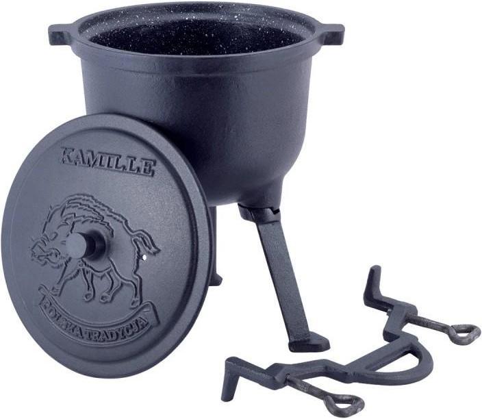 Actual product image Kamille Cast iron boiler with lid 8L 4801V (Pot, Cast iron)