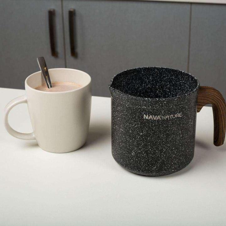 Produktbild Nava Granite pot for milk 1L NATURE
