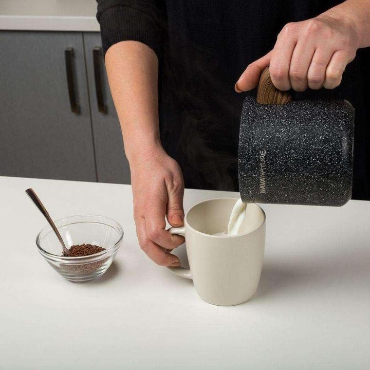 Produktbild Nava Granite pot for milk 1L NATURE