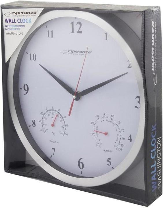 Actual product image Esperanza Wall clock WASHINGTON EHC008W (30 cm)